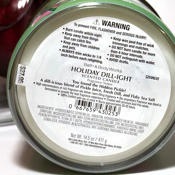 HOLIDAY DILL-IGHT 3-Wick Candle - Picture 3 of 3